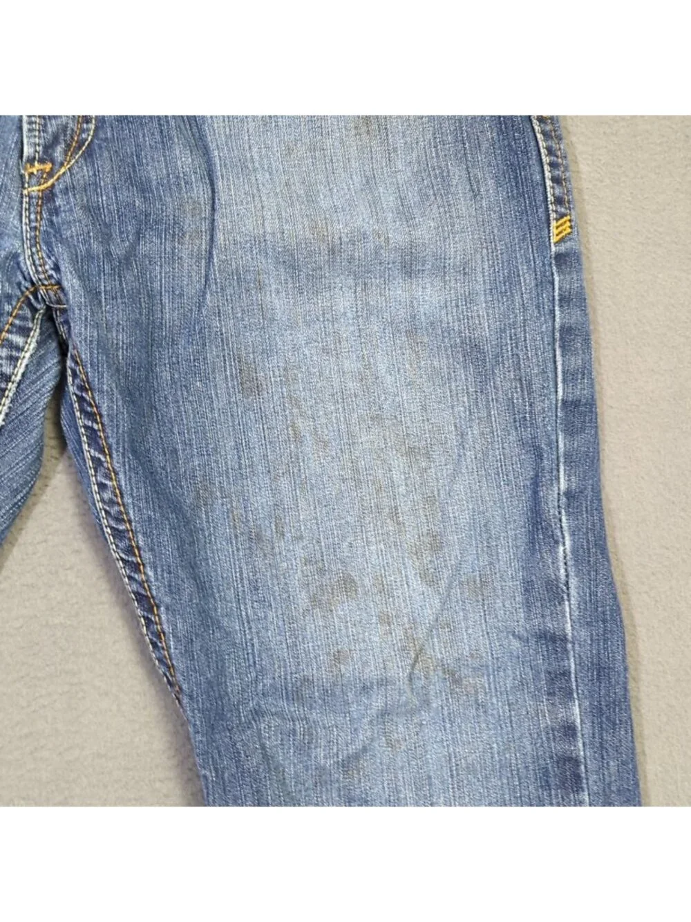 Ariat FR Jeans Mens 38x30 Fits 38x29 Blue M4 Relaxed Basic Boot Cut Denim Welder